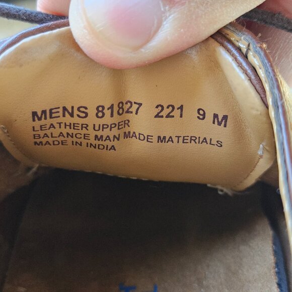 Nunn Bush Men Shoes Sherwood Comfort GEL Oxfords Dress Brown Shoe 9M - Picture 13 of 13